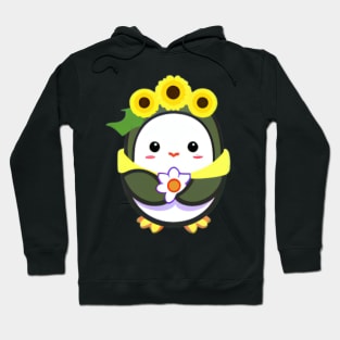 Cute Sunflower Penguin Hoodie